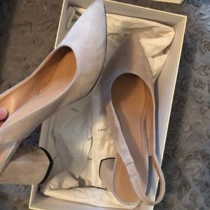 Lewit grey shade sling backs